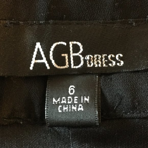 AGB Black Dot Babydoll Shift Dress  |  Size 6 - Picture 8 of 12